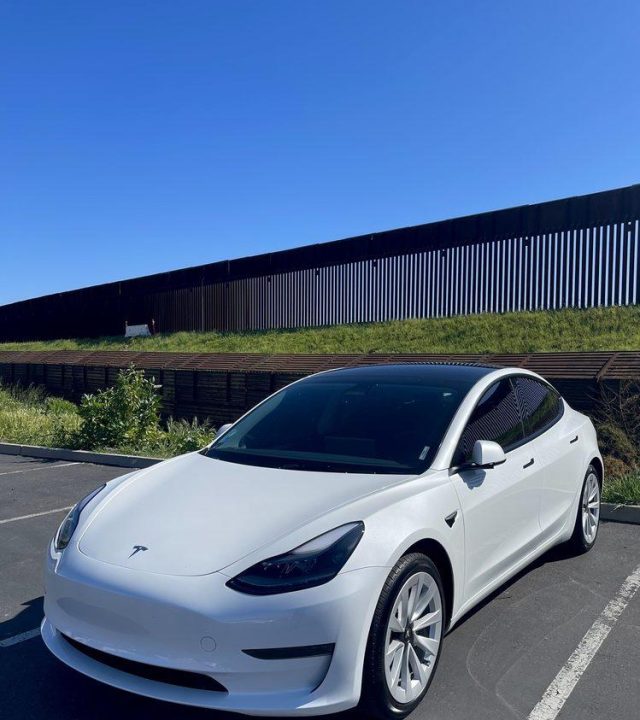 tesla tinted white look